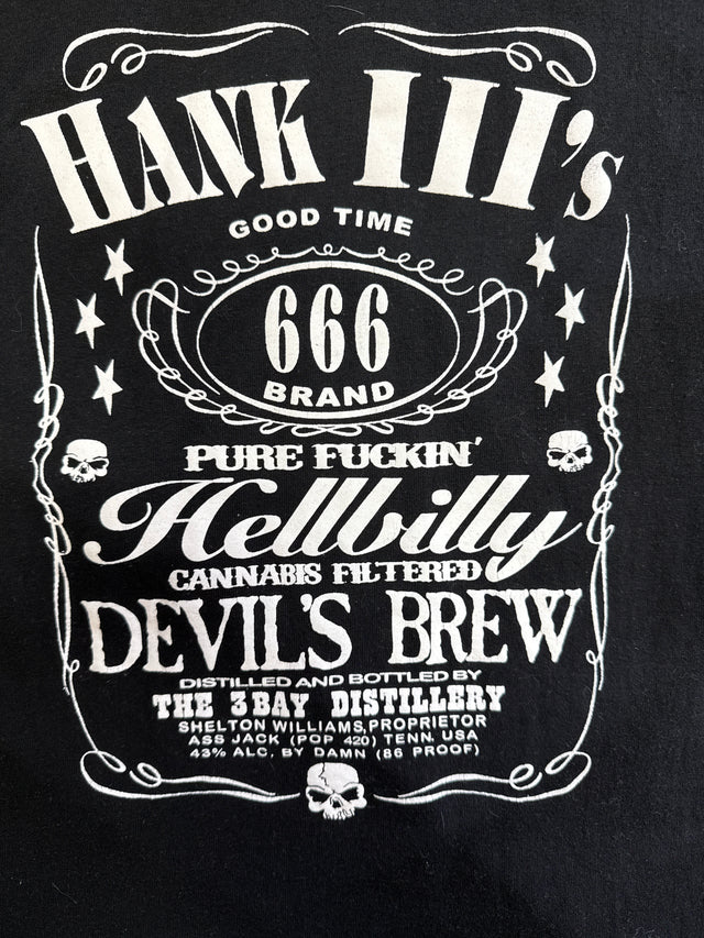 Hank III Hellbilly Devil’s Brew Graphic Tee – Black Medium