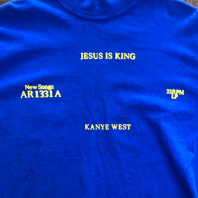 FW19 Kanye West Jesus Is King Vinyl I T-shirt