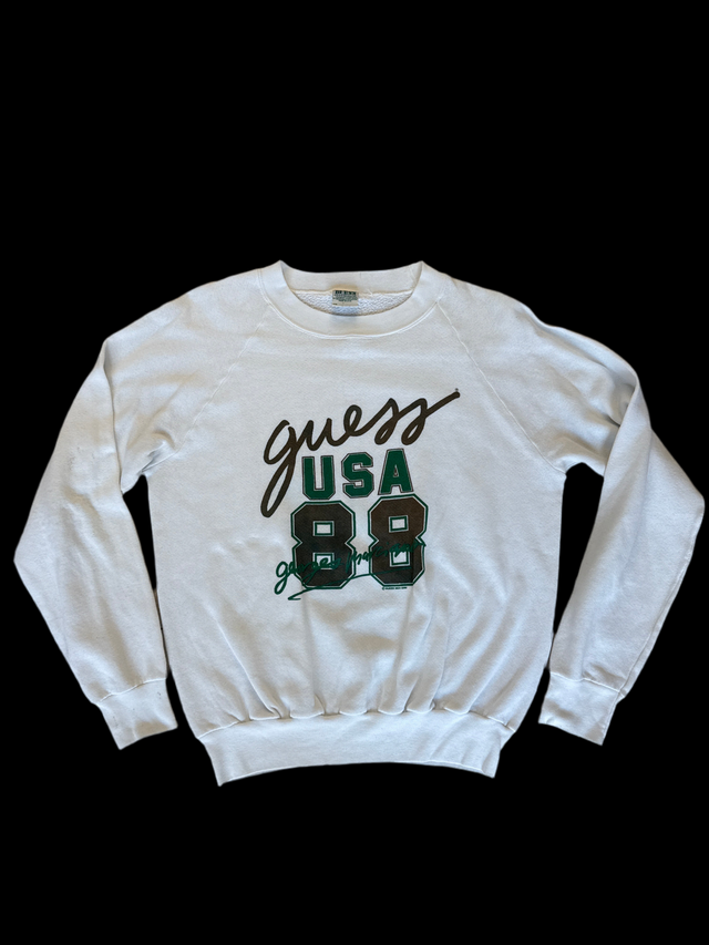 Vintage 1988 Guess USA Sweatshirt by Georges Marciano – Made in USA (Size M)
