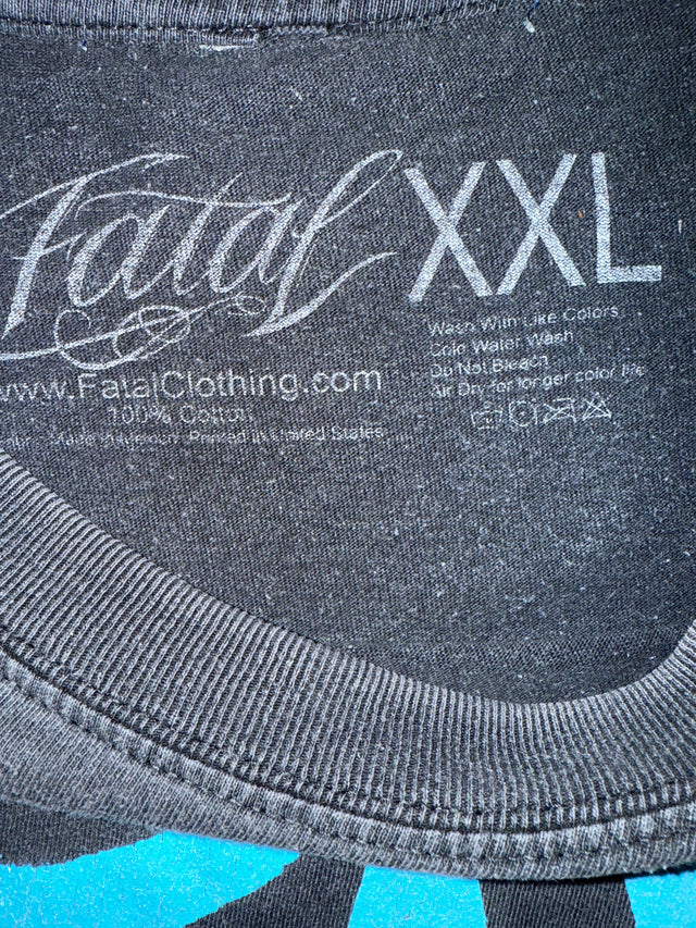 Y2K Fatal Clothing XXL Tattoo Girl Graphic Tee