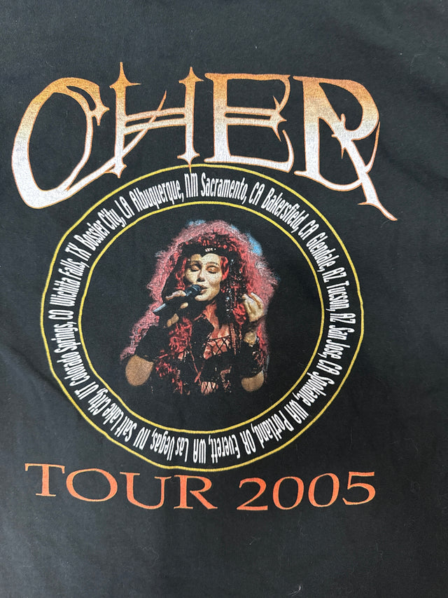 Cher “Farewell Tour 2005” Concert Tee Black Size M