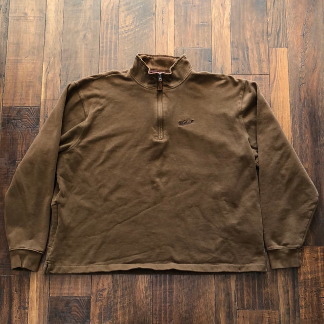 Woolrich Brown XL Zip Up Sweater