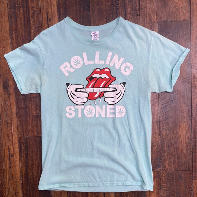 Y2K Rolling Stoned Shirt M