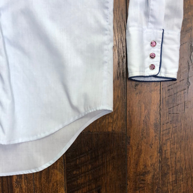 Vintage Wrangler Long Tails  Western Pearl Snap Shirt L