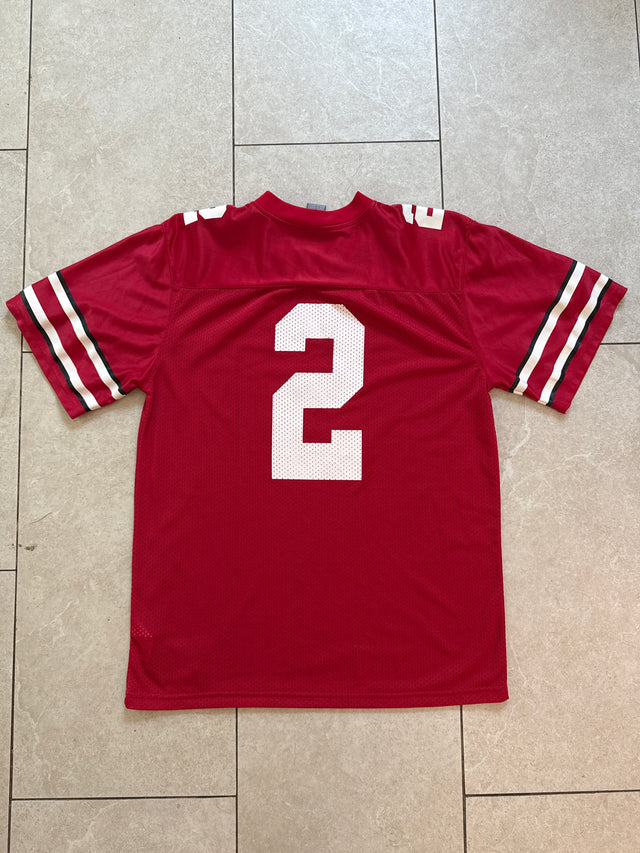 Vintage 2002 Ohio State Buckeyes #2 Nike Team Football Jersey Red Size Large