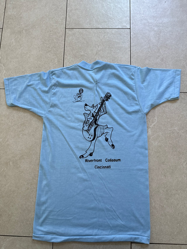 Vintage 1976 Neil Young Stephen Stills Band Riverfront Coliseum Cincinnati Concert T-Shirt Large