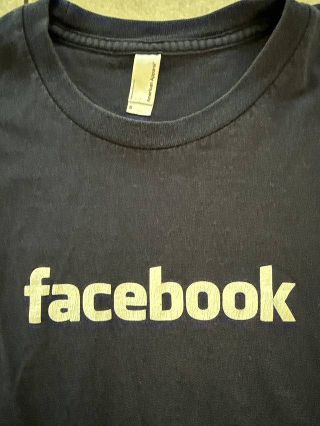 Vintage Facebook Employee Tee (Size S, American Apparel Blank, Early 2000s)