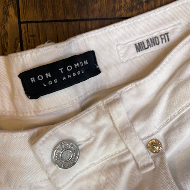 Ron Tomson Los Angeles White Jeans Milano Fit 31x32