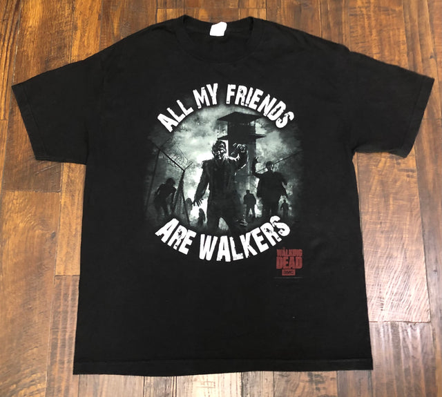 The Walking Dead all my friends are walkers Shirt XL