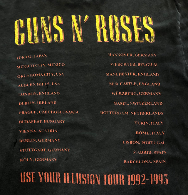 Vintage Guns N Roses 1992 Use Your Illusion Tour Tee