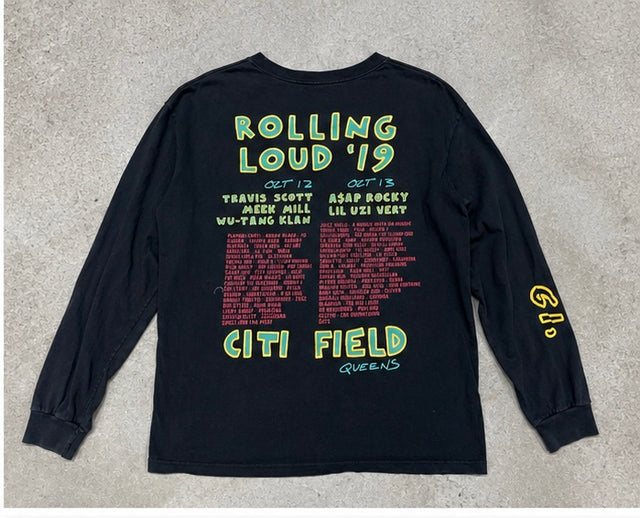 Rolling Loud 2019 NYC Long Sleeve T Shirt Juice WRLD Travis Scott Size Large