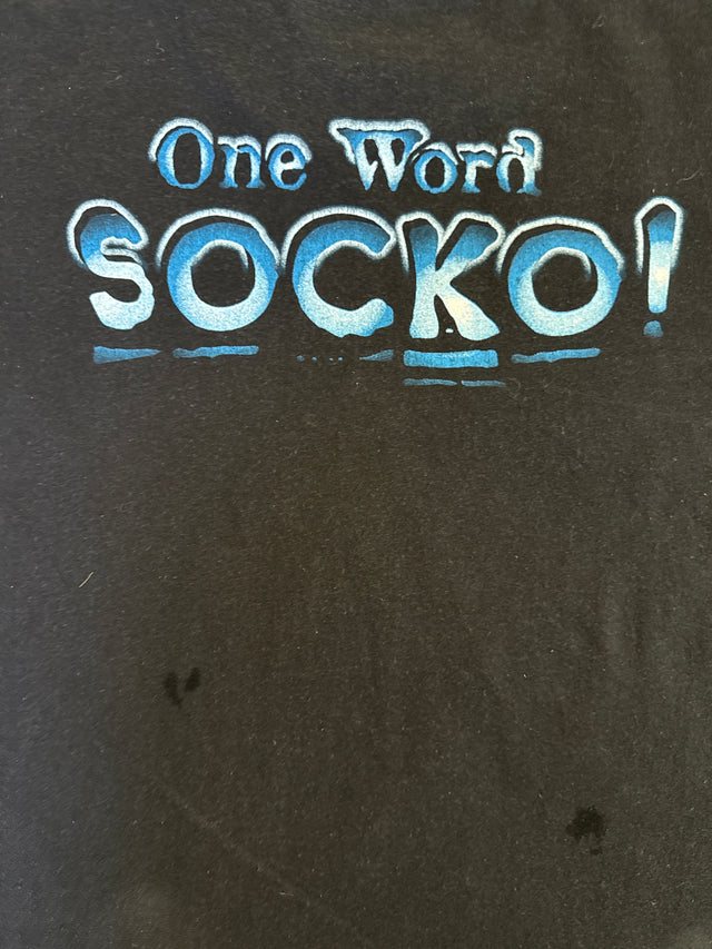 Vintage WWF Mankind “Talk to the Sock / Mr. Socko” Wrestling T-Shirt (90s, Size L)