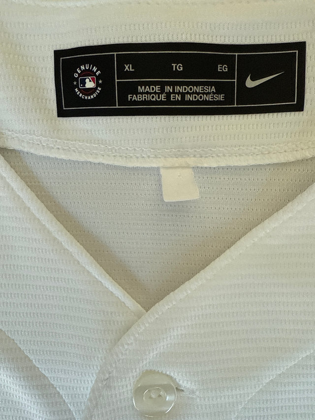 Nike MLB Los Angeles Dodgers Authentic Home Jersey (White Blank, XL)