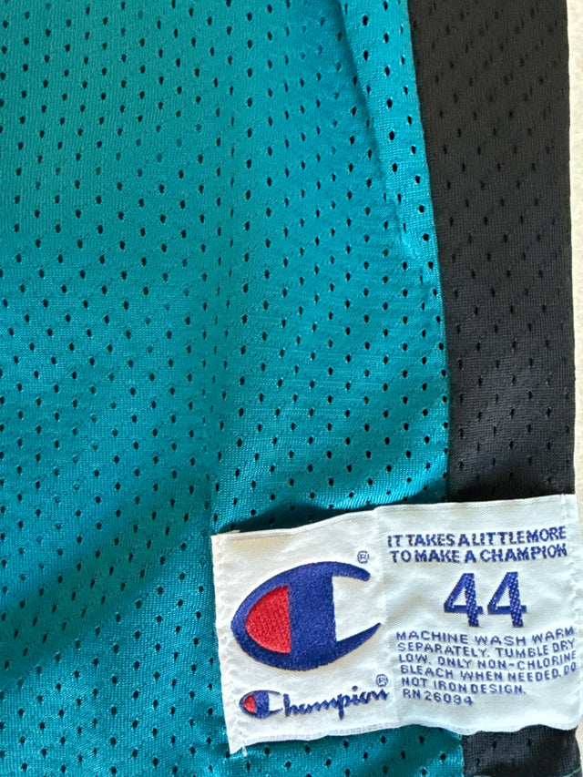 Vintage 90s Champion Jacksonville Jaguars Mark Brunell #8 NFL Jersey (Size 44, Teal)