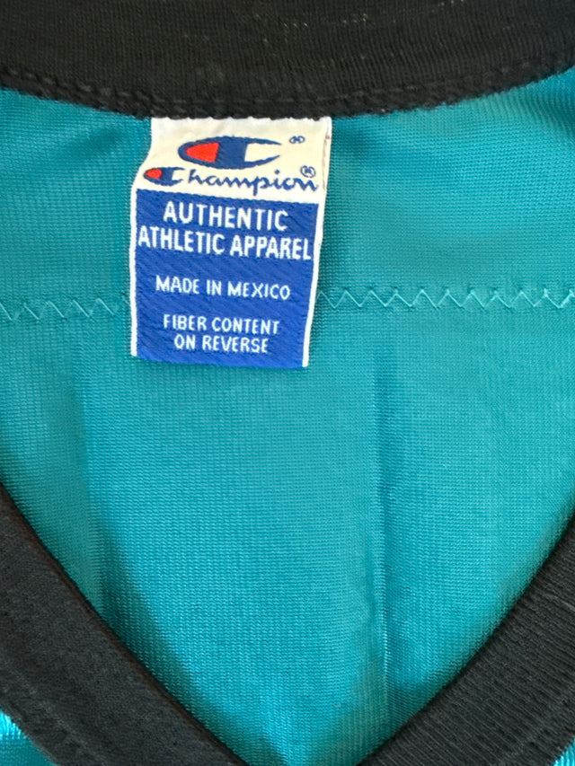 Vintage 90s Champion Jacksonville Jaguars Mark Brunell #8 NFL Jersey (Size 44, Teal)
