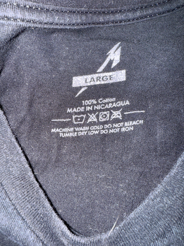 Metallica Pushead Double-Sided Graphic Tee – Size Large