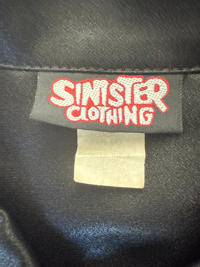 Vintage Sinister Clothing Leopard Panel Rockabilly Shirt – Made in USA