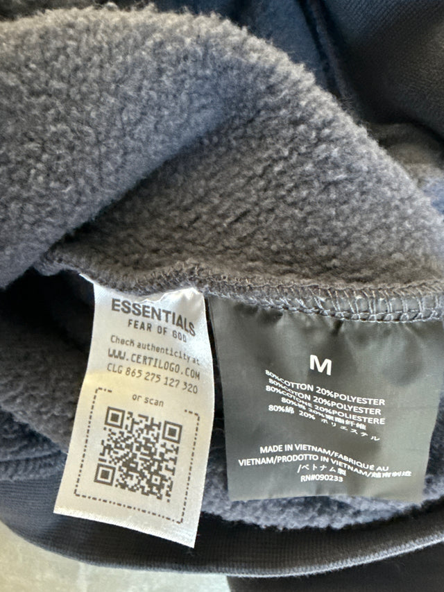 Fear of God Essentials Hoodie Navy Blue (Medium)