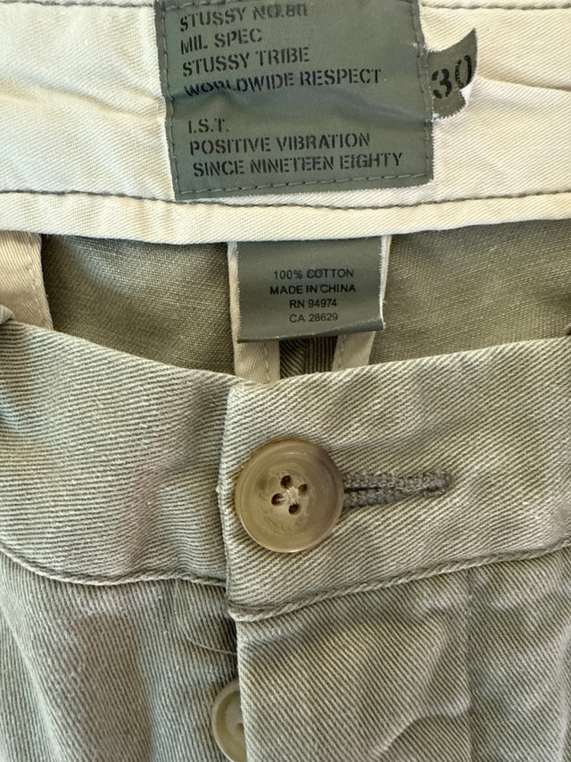 Stüssy No. 80 Military Chino Pants (Approx. 2000s) – Size 30x30