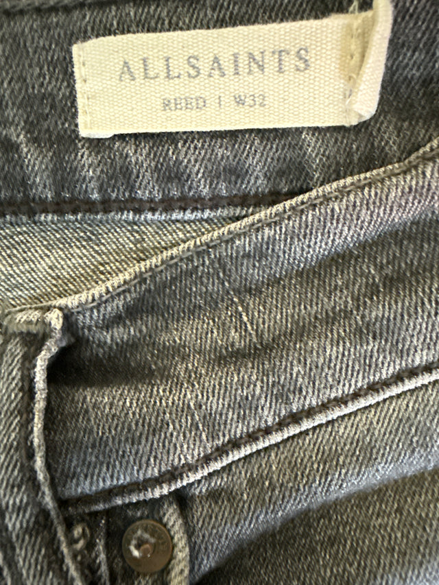 AllSaints Reed Slim Jeans – Grey Wash (W32)