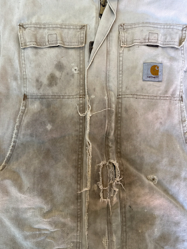 Vintage 1980s Carhartt Detroit Chore Coat – Distressed Workwear Jacket (Made in USA)