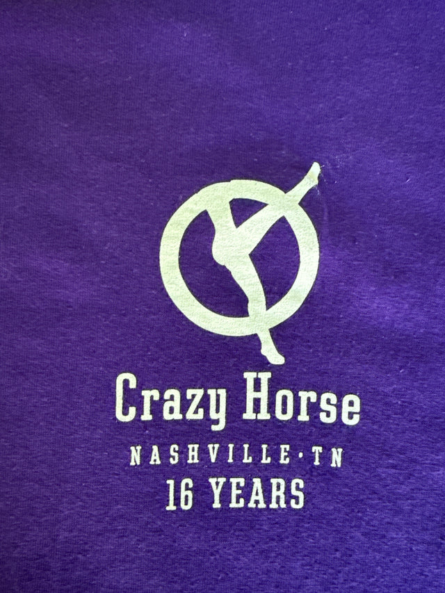 Vintage Crazy Horse Nashville 16 Years “The Last Ride” Purple T-Shirt XL