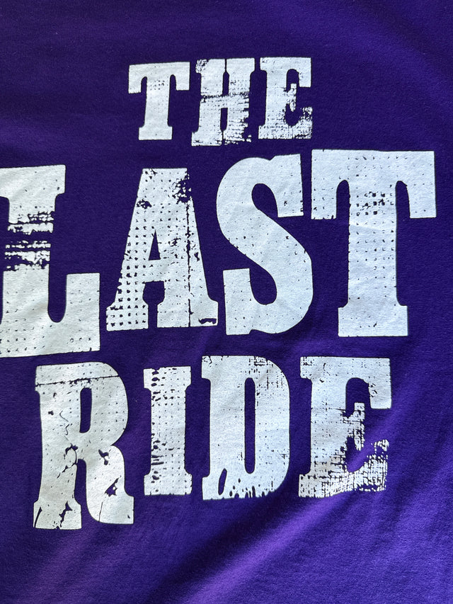 Vintage Crazy Horse Nashville 16 Years “The Last Ride” Purple T-Shirt XL