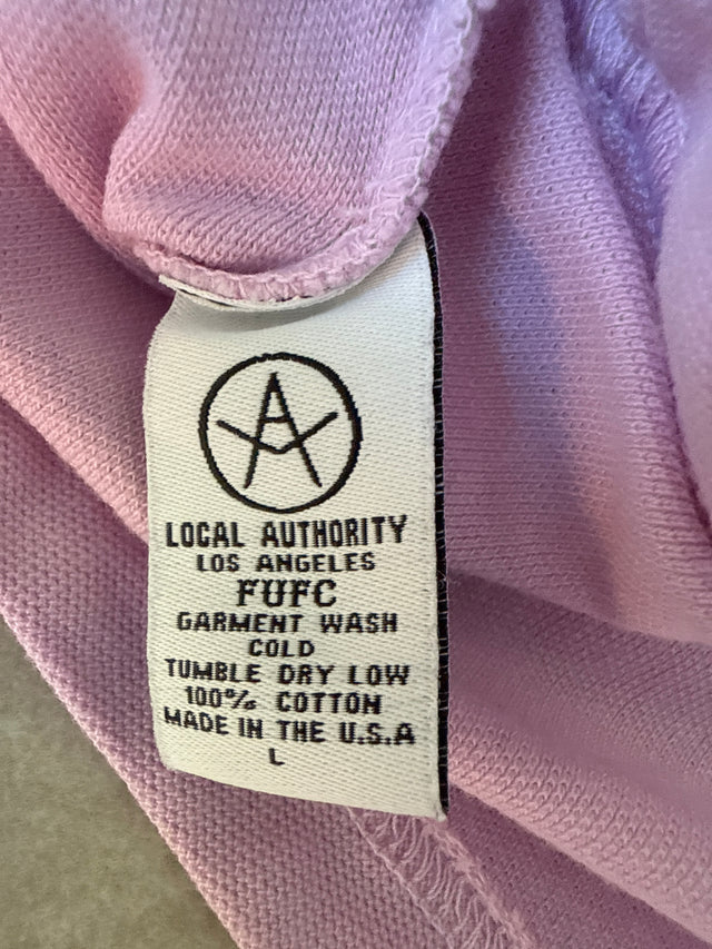 Local Authority Los Angeles Pink Crest Polo Shirt – Made in USA, Size L