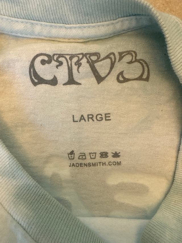 Jaden Smith CTV3 Tie-Dye Long Sleeve Shirt – Peace Love Graphic (Size Large)