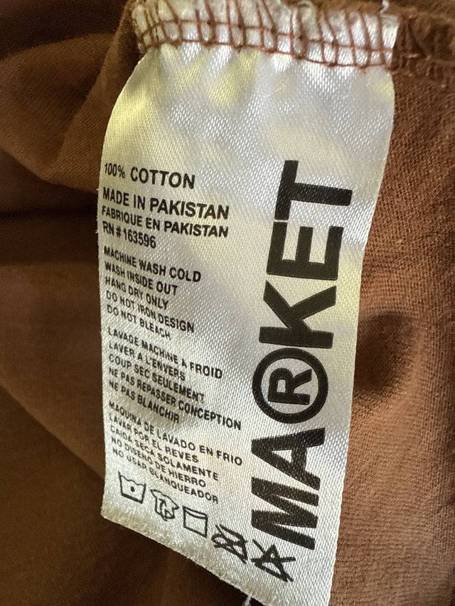 MARKET Cactus Floral Graphic Tee Brown (Size L)