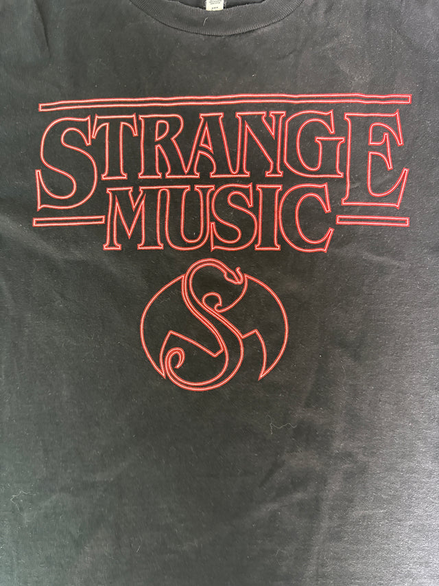 Vintage Strange Music Logo Tee (Black, Size M)