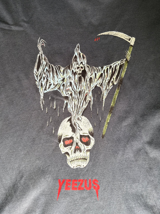 2013 Kanye West Yeezus Tour Grim Reaper Skull Tee Size M