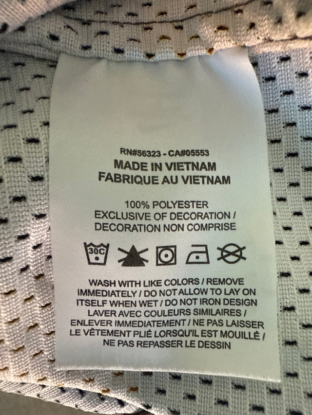 Nike Sportswear Dri-Fit Rose Print Button-Up Jersey (Black/Gold, M)