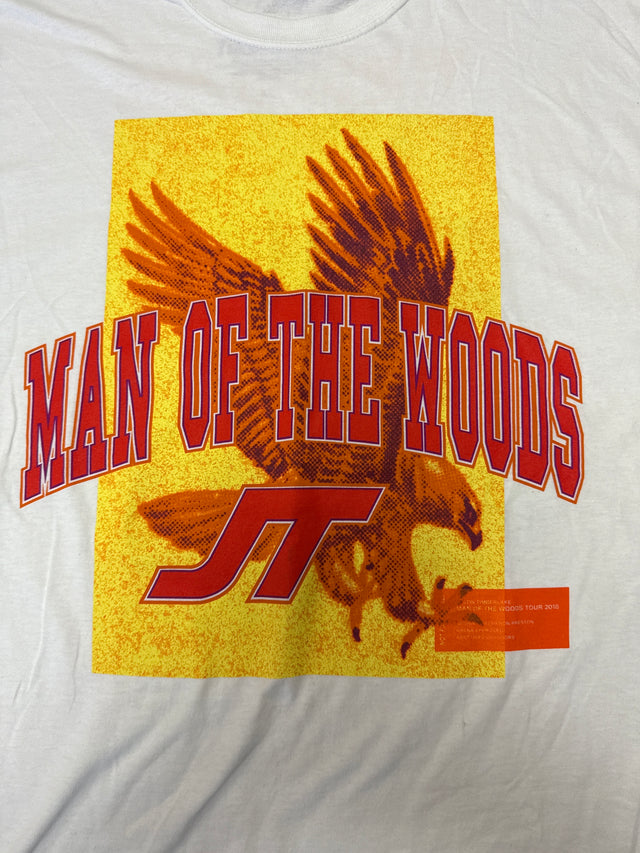 Justin Timberlake x Heron Preston “Man of the Woods” 2018 Tour Tee (White, XL)