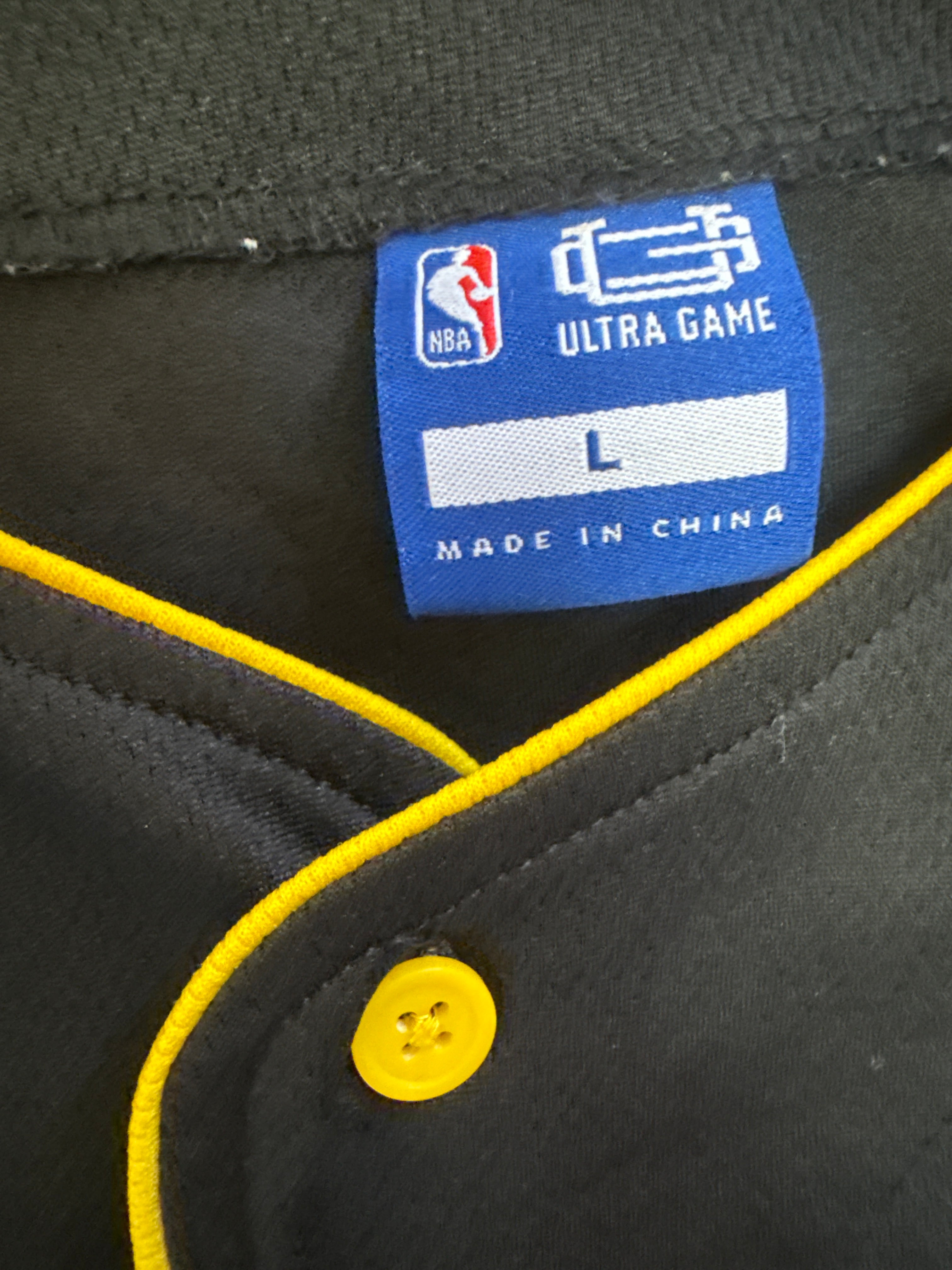 Los Angeles Lakers Ultra Game Button-Up Baseball Jersey – Black