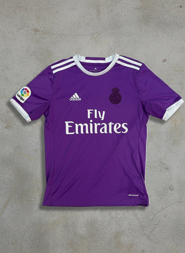 Real Madrid Ronaldo #7 Purple Away Jersey 2016 ClimaCool Youth Large