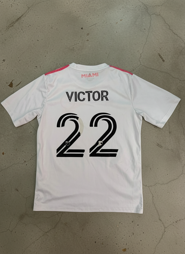 Inter Miami CF Adidas AEROREADY White Jersey Size M Custom Victor 22