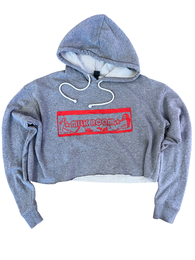 Milk Room Neon Stage Hoodie – Grey – Size Small