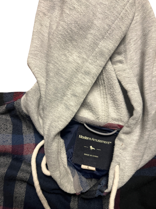 Milk Room Backstage Flannel Hoodie Size XL