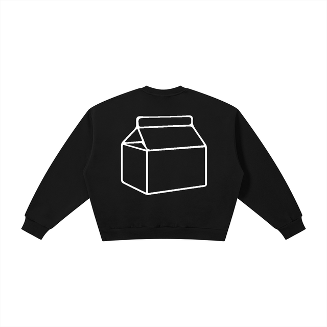 Milk Room Boxy Heavyweight Fleece Crewneck Sweatshirt
