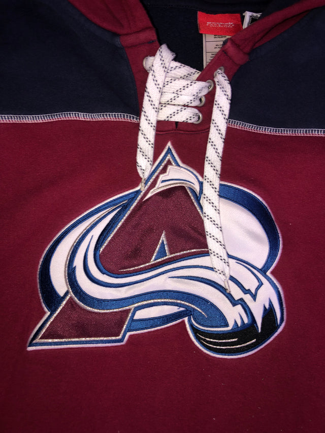 NHL Colorado Avalanche Men's Hooded Sweatshirt with Lace - M