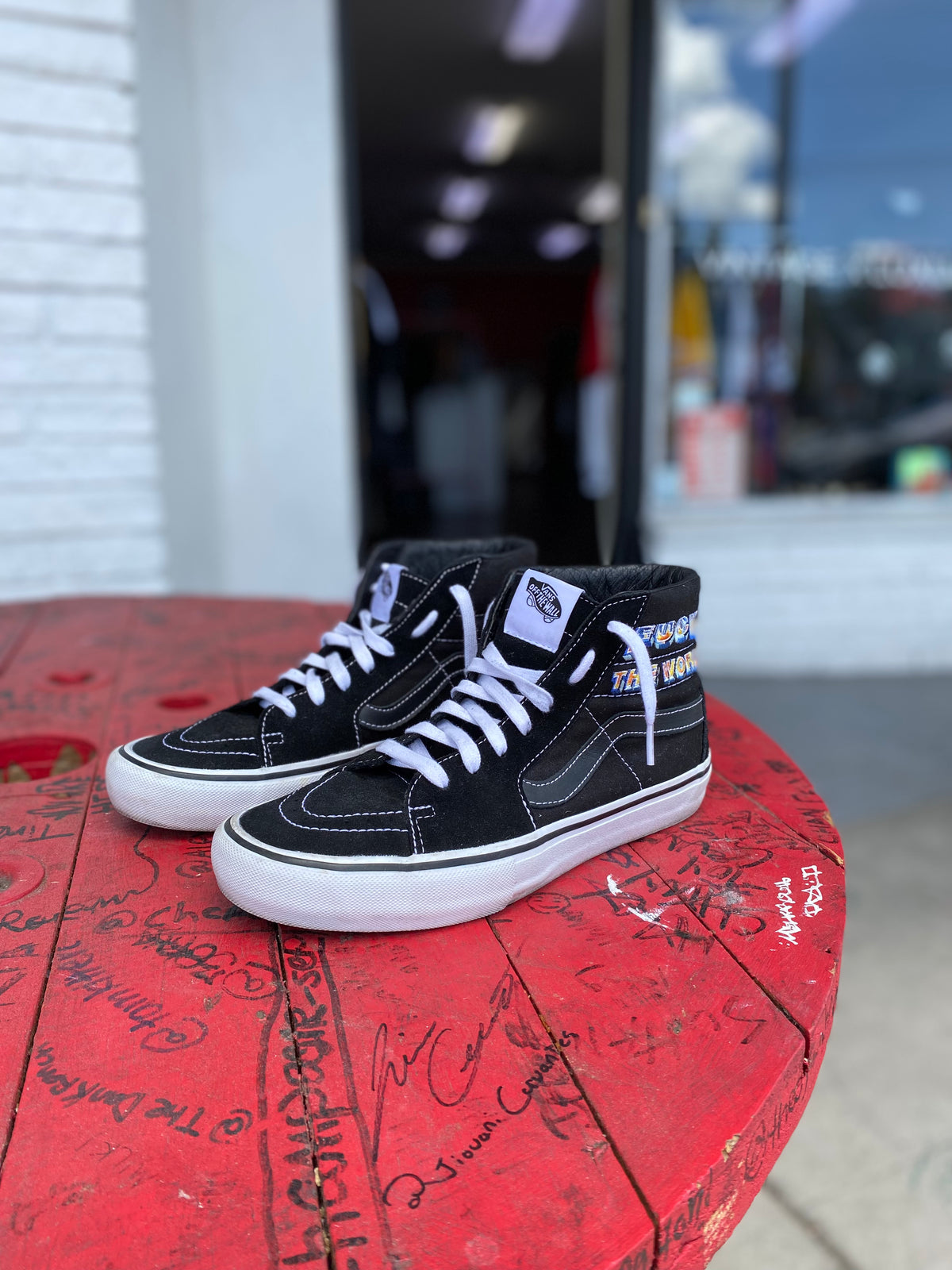 Vans Sk8-Hi Supreme F*ck The World Black Size 9 – Milk Room