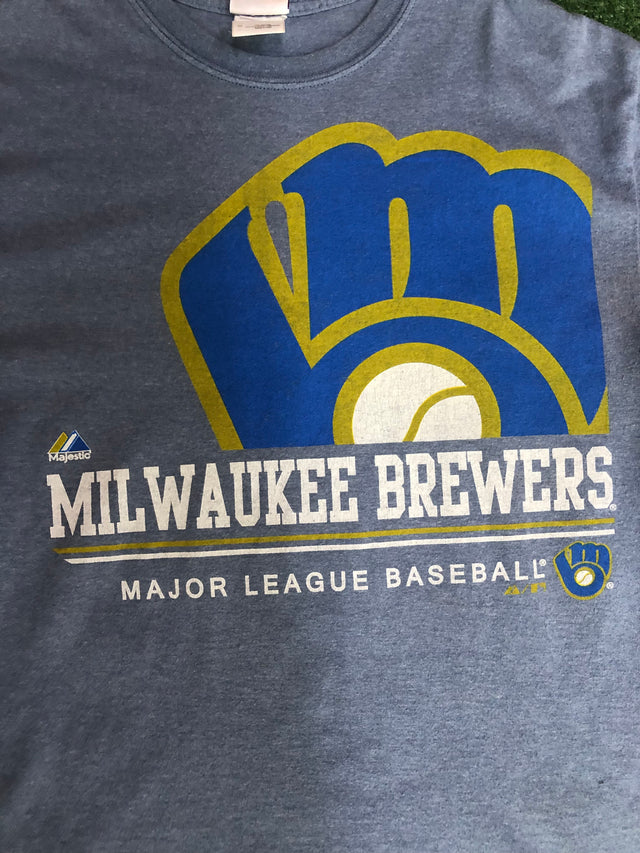 Y2K Milwaukee Brewers Majestic Tee M