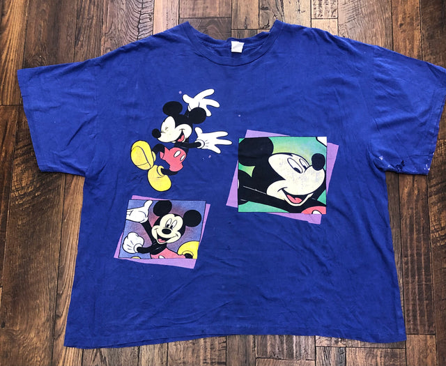 Vintage Disney Mikey Mouse Tee Blue