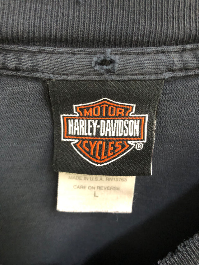 Harley Davidson Long Sleeve Navy Shirt