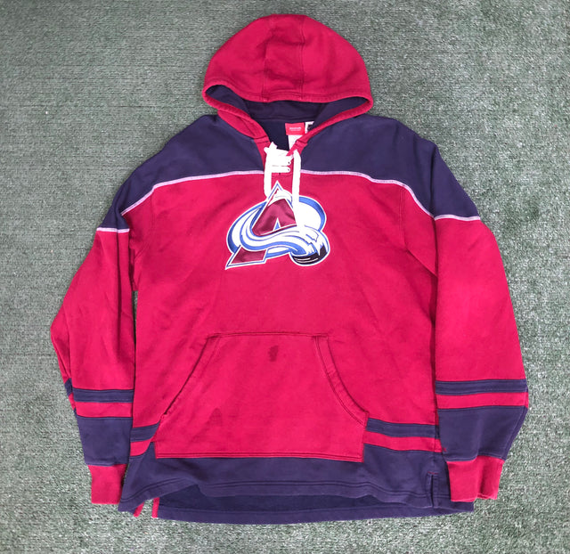 Colorado Avalanche  Lace-Up Pullover Hoodie