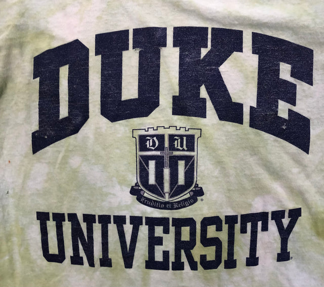 Duke University faded tie-dye tee