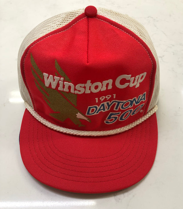 Vintage 1991 Nascar Winston Cup Daytona 500  Trucker Hat