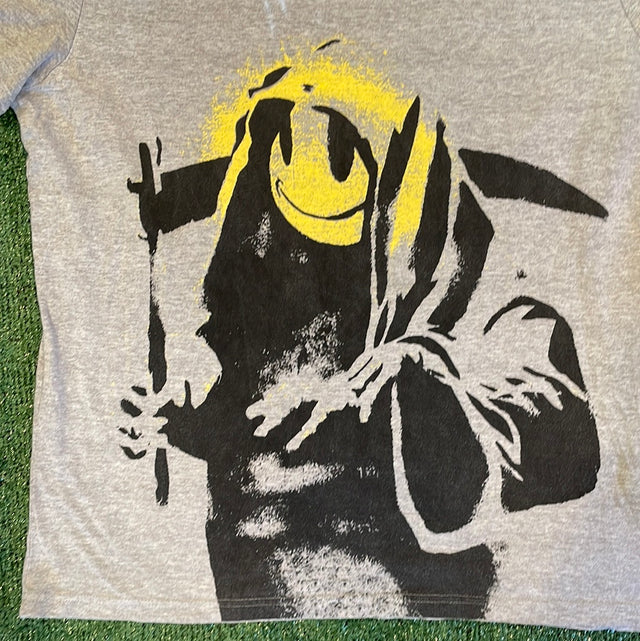 Brandalised Eleven Paris Banksy Art Bored To Death Reaper T-shirt