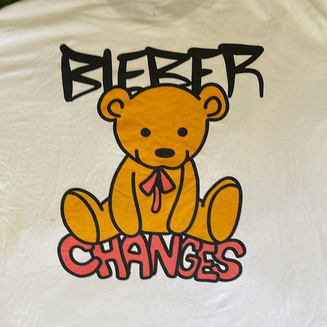 Justin Bieber Changes Tour Shirt
